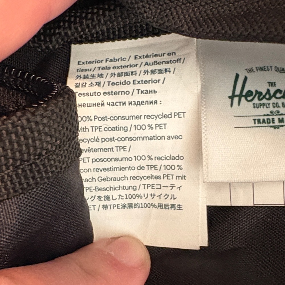 Herschel + Slalom Supply Company Classic Black Backpack - Picture 5 of 10